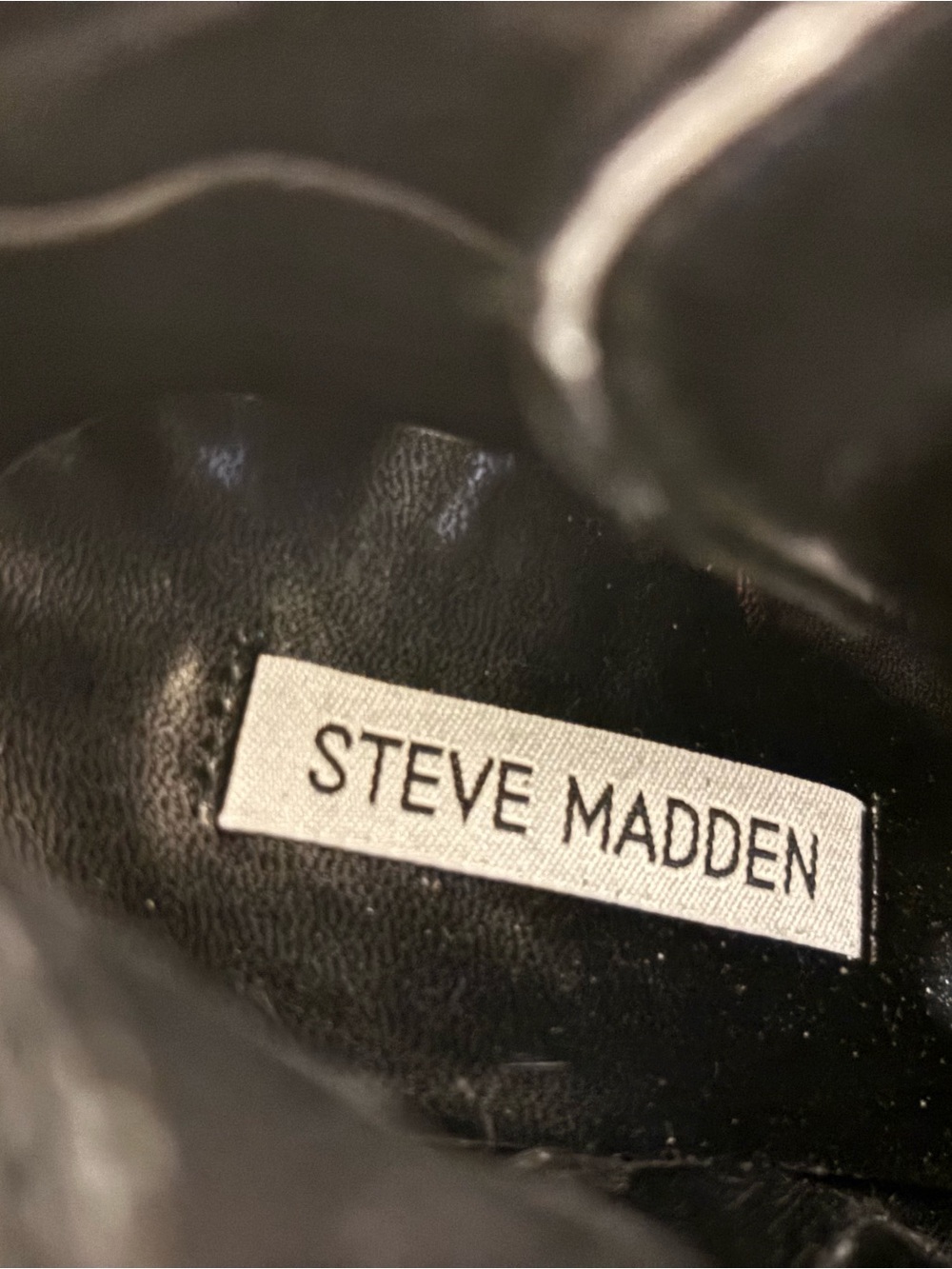 Steve Madden Black Studded Triple-Buckle Ankle Booties - Picture 3 of 7